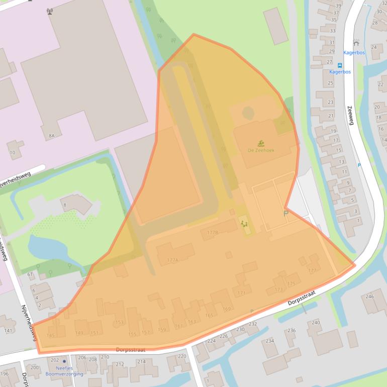 Kaart van postcodegebied 1693AE.