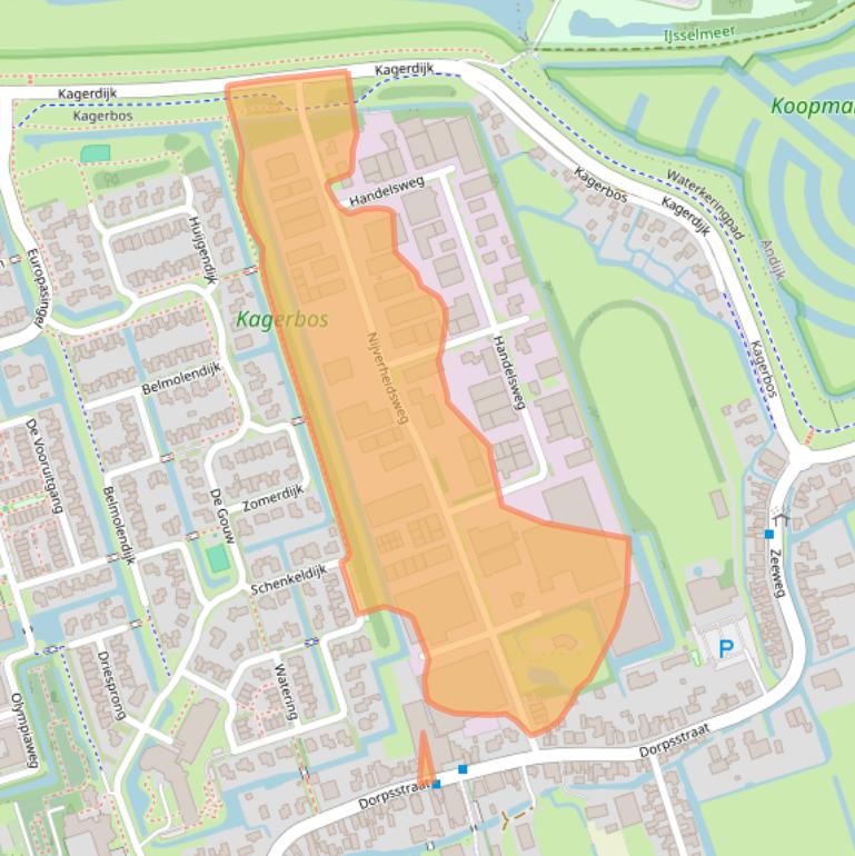 Kaart van postcodegebied 1693AM.