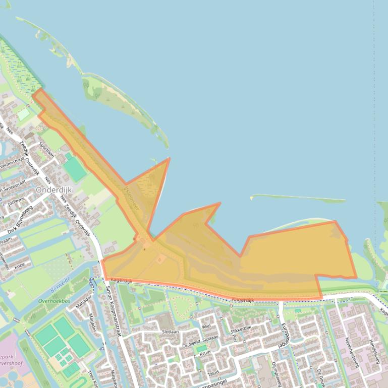 Kaart van postcodegebied 1693AX.