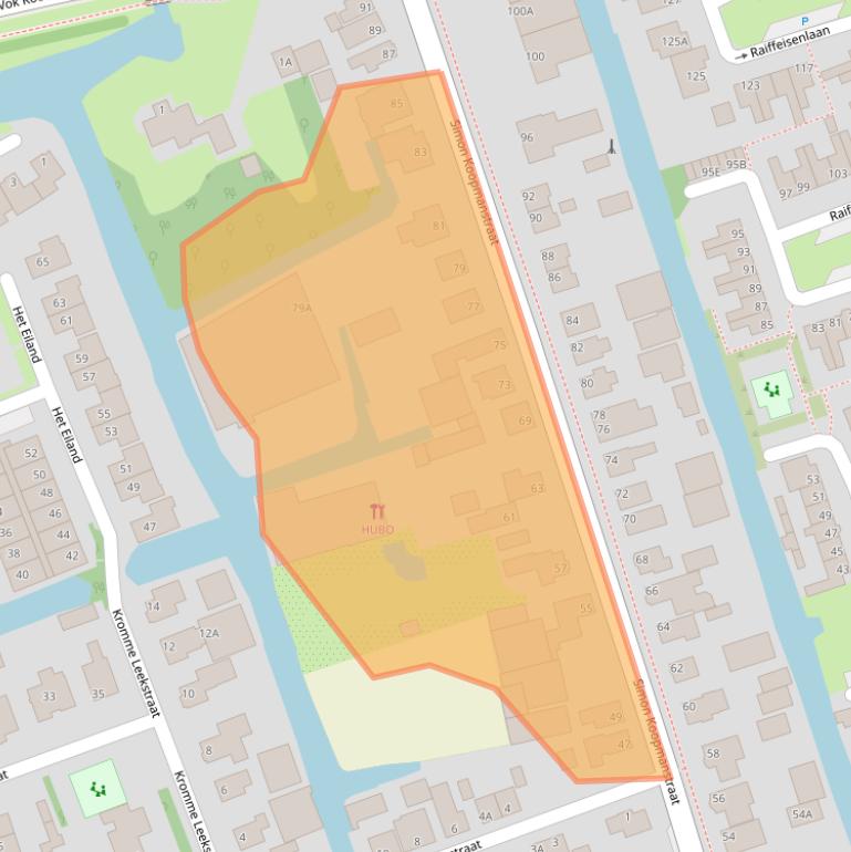 Kaart van postcodegebied 1693BB.
