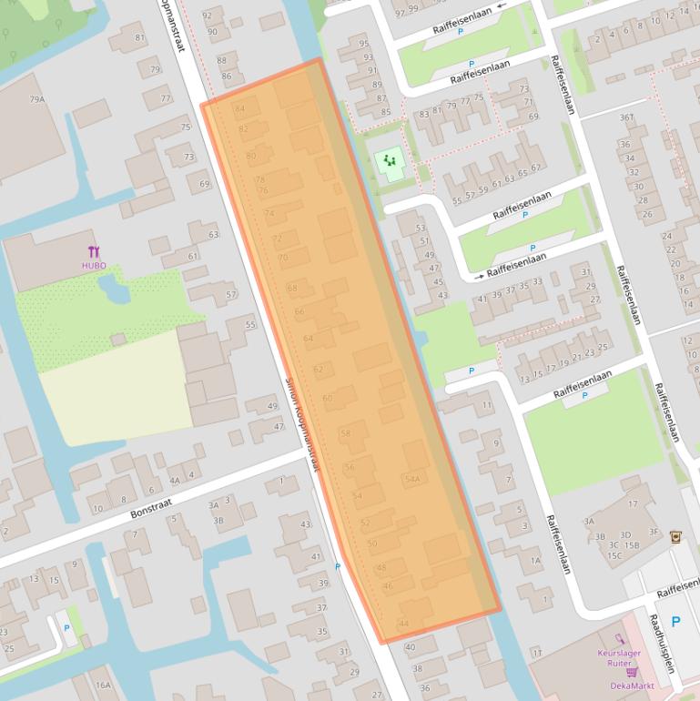 Kaart van postcodegebied 1693BH.