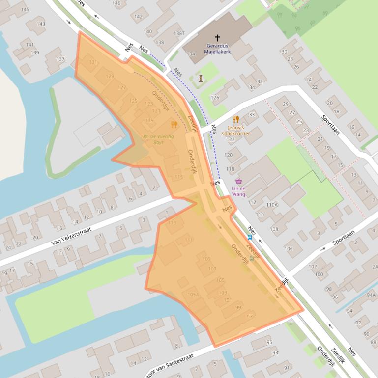 Kaart van postcodegebied 1693CC.
