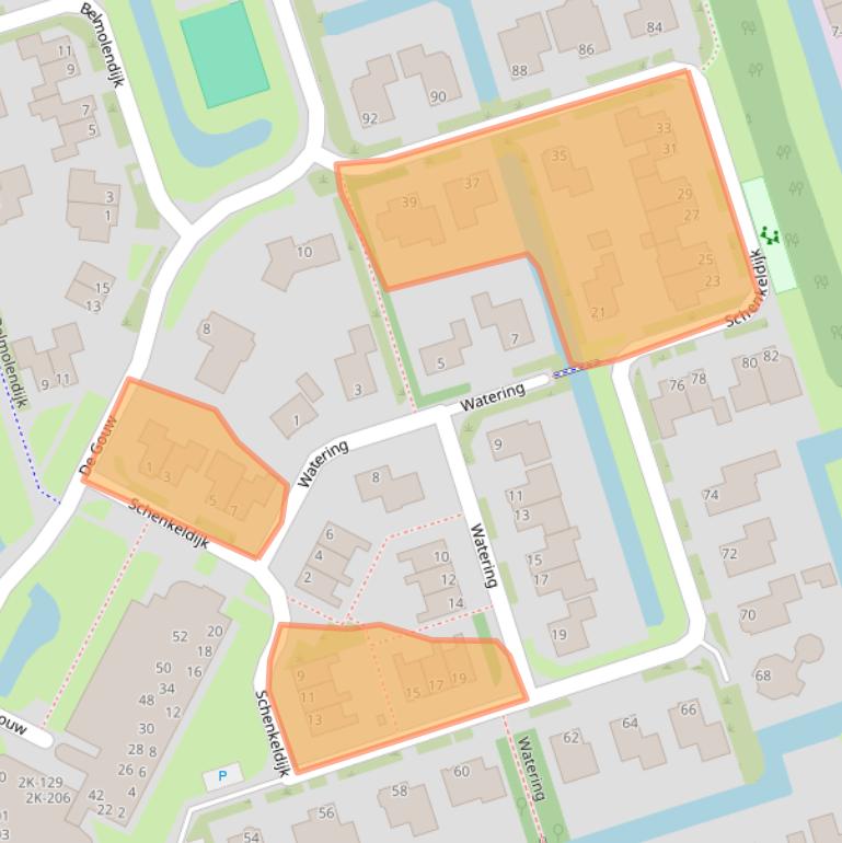 Kaart van postcodegebied 1693DL.