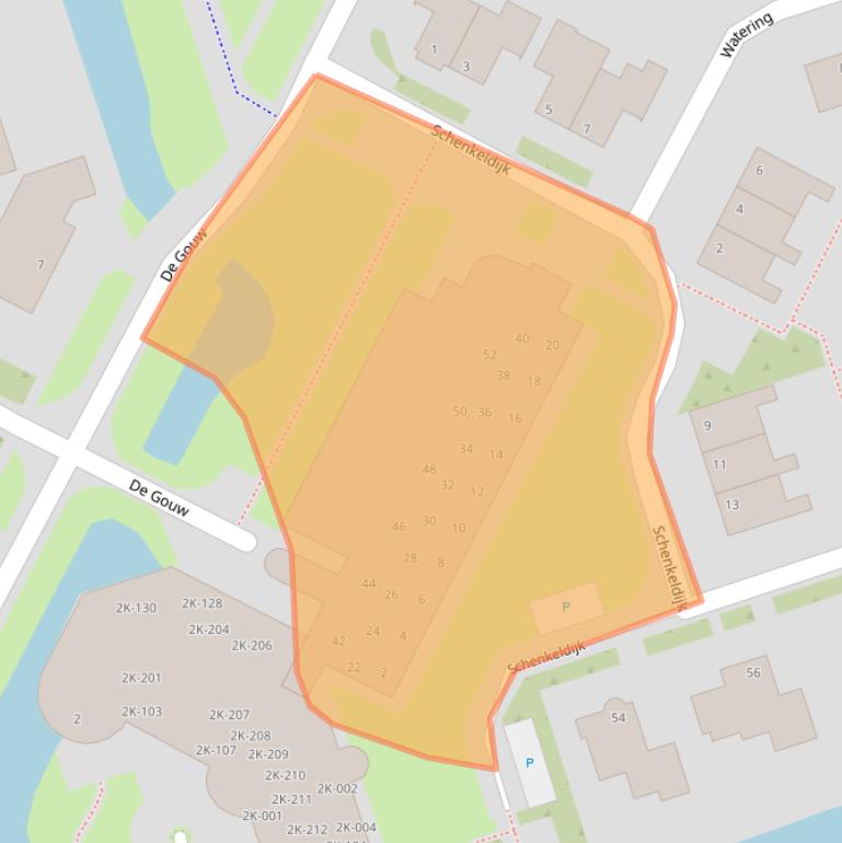 Kaart van postcodegebied 1693DM.