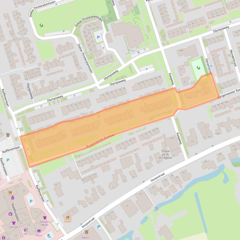 Kaart van postcodegebied 1693EB.