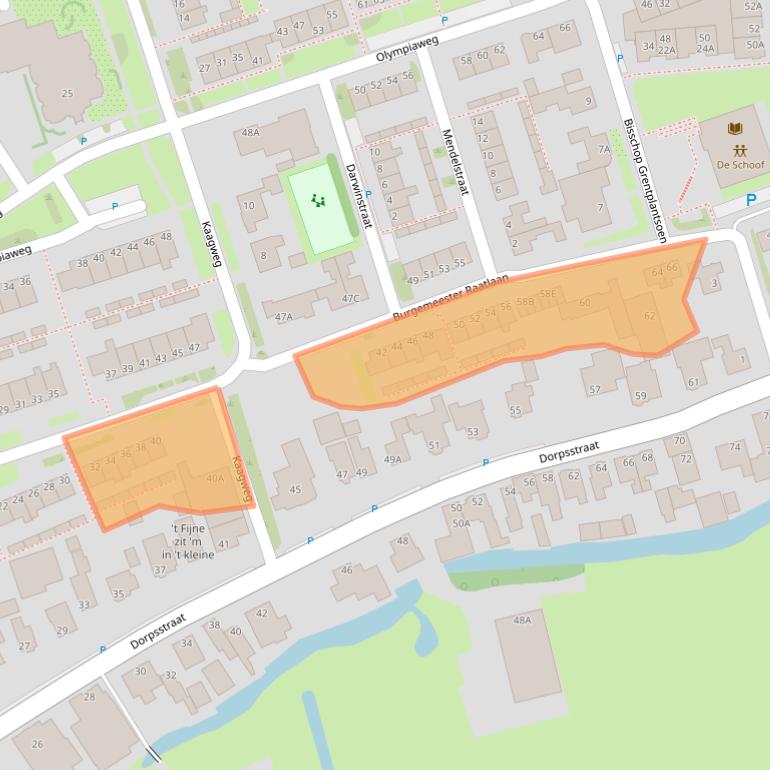 Kaart van postcodegebied 1693EE.