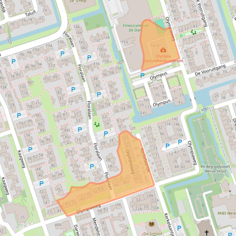 Kaart van postcodegebied 1693EK.