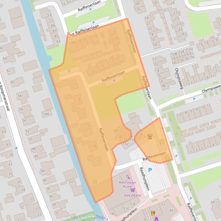 Kaart van postcodegebied 1693EN.