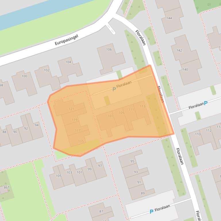 Kaart van postcodegebied 1693GL.