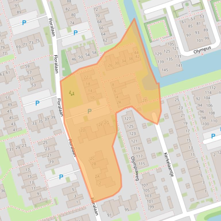 Kaart van postcodegebied 1693GM.