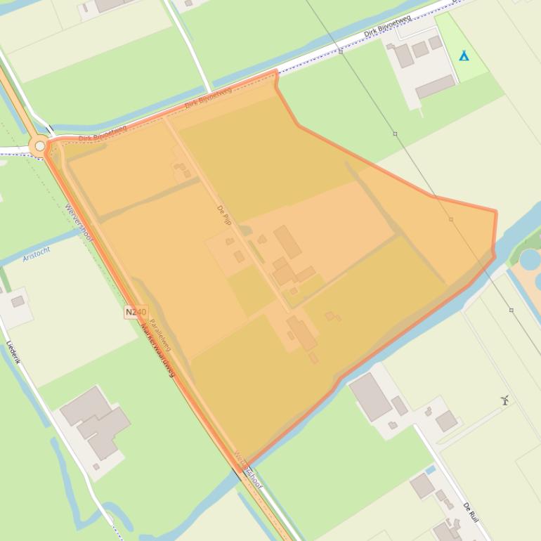 Kaart van postcodegebied 1693HL.