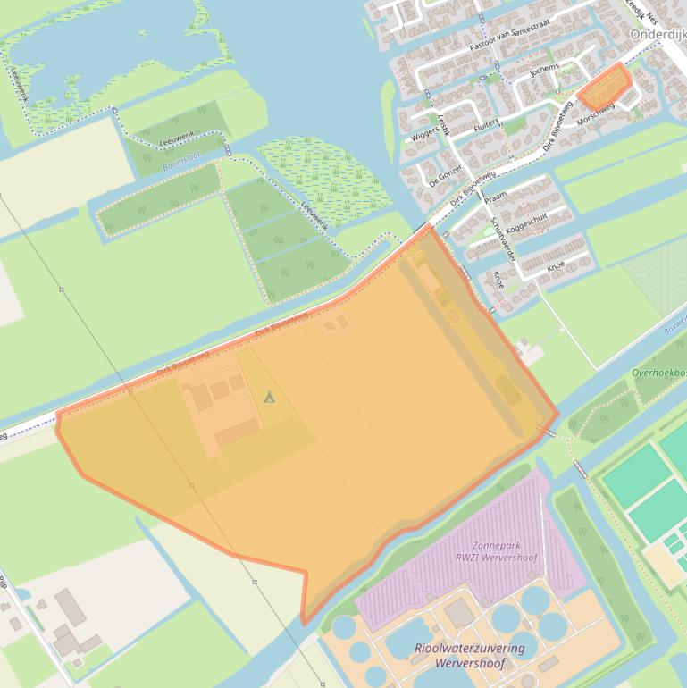 Kaart van postcodegebied 1693HM.