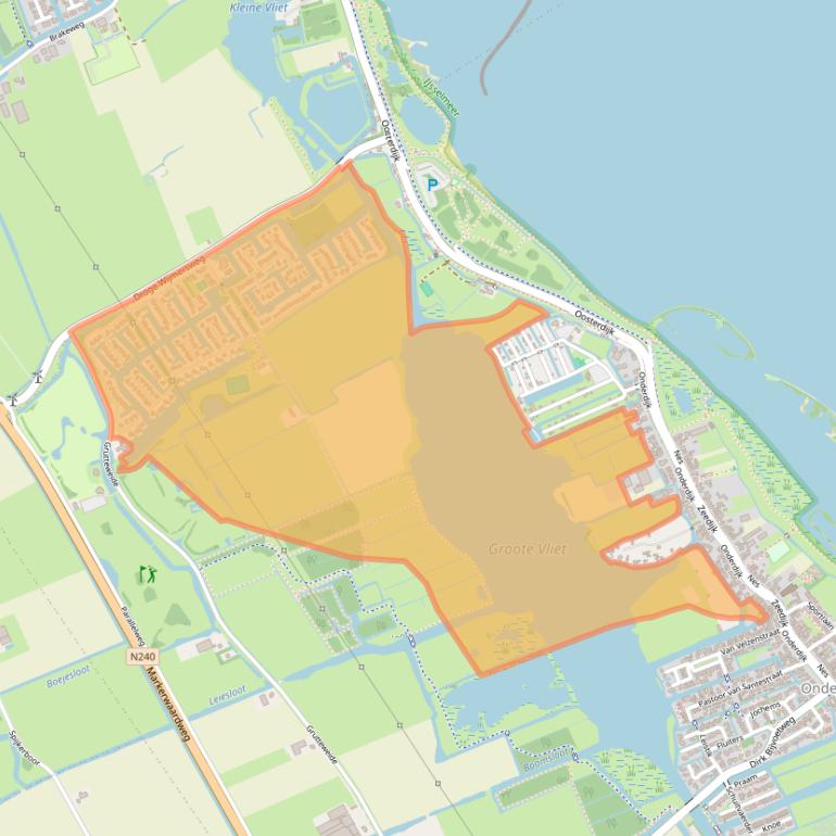 Kaart van postcodegebied 1693HP.