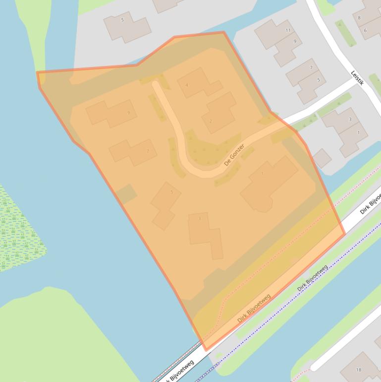 Kaart van postcodegebied 1693HX.