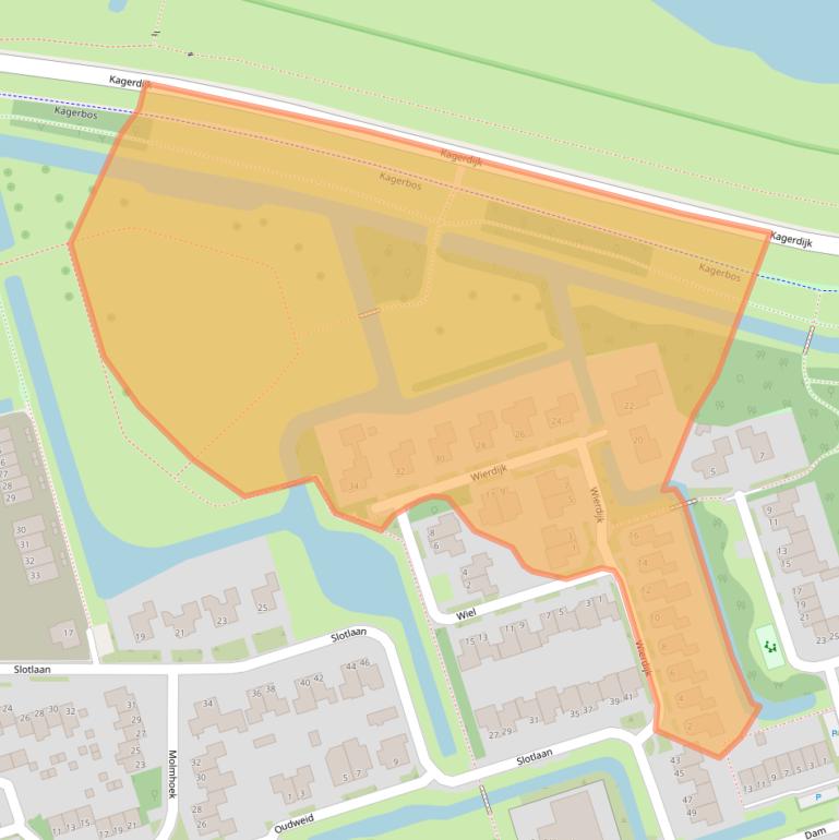 Kaart van postcodegebied 1693JA.
