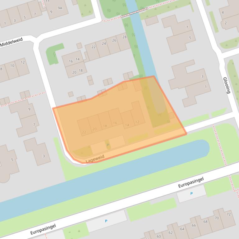 Kaart van postcodegebied 1693LG.