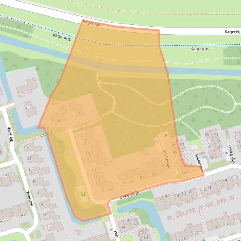 Kaart van postcodegebied 1693LS.