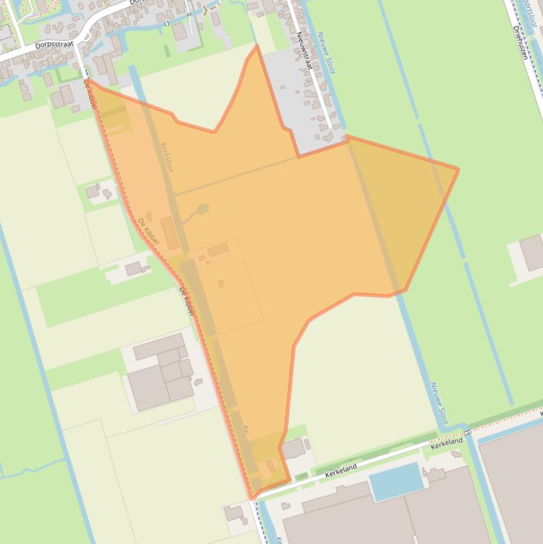 Kaart van postcodegebied 1693NW.