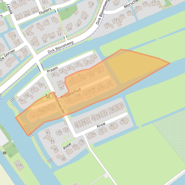 Kaart van postcodegebied 1693PC.