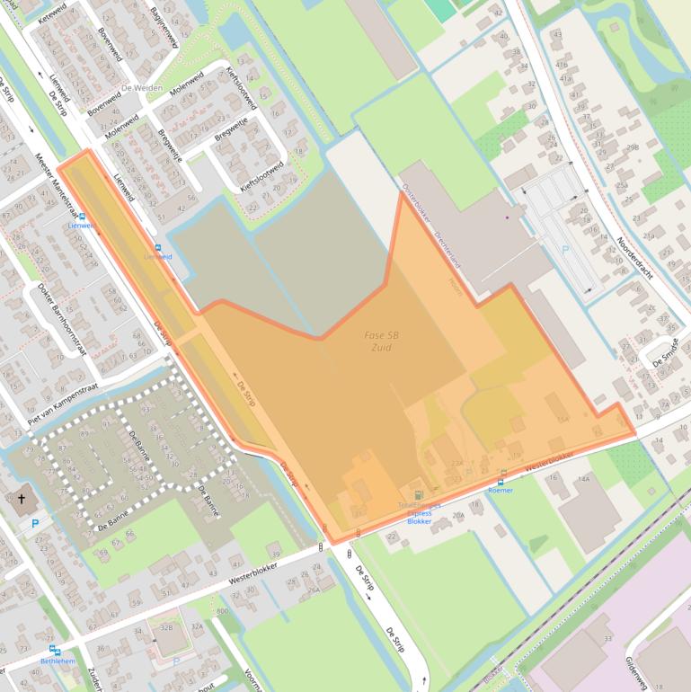Kaart van postcodegebied 1695AA.