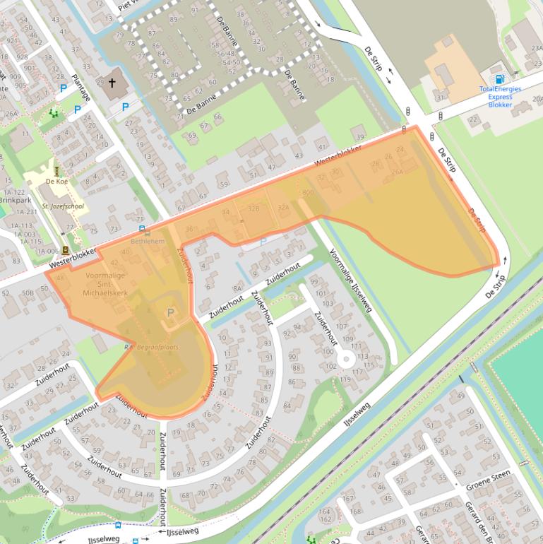 Kaart van postcodegebied 1695AH.