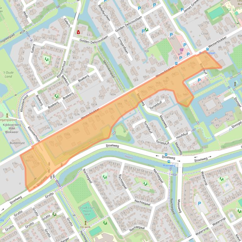 Kaart van postcodegebied 1695AK.