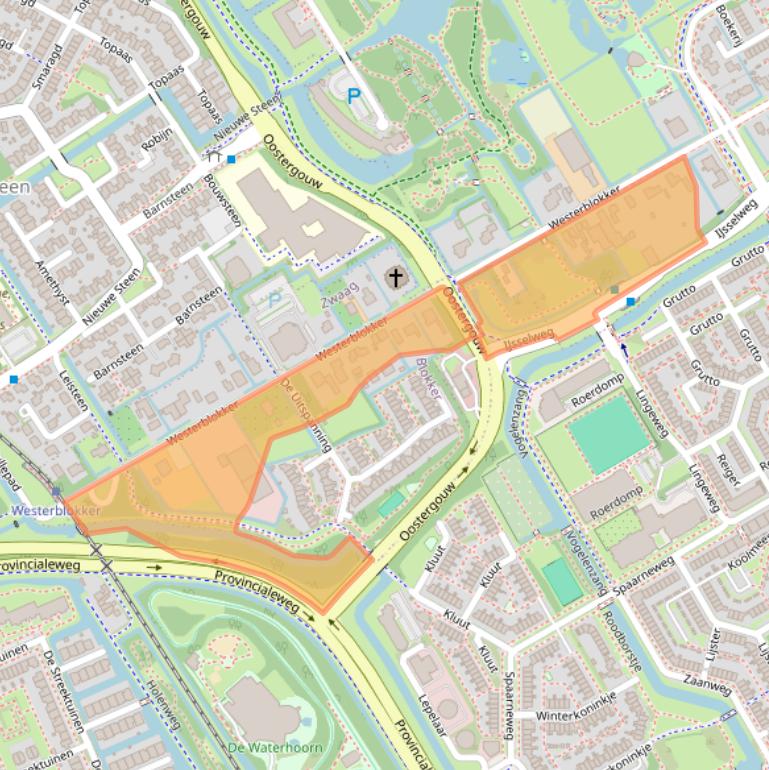 Kaart van postcodegebied 1695AL.