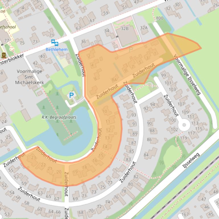 Kaart van postcodegebied 1695AR.