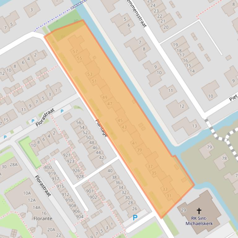 Kaart van postcodegebied 1695BB.