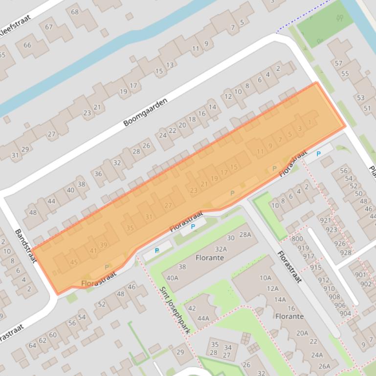 Kaart van postcodegebied 1695BH.