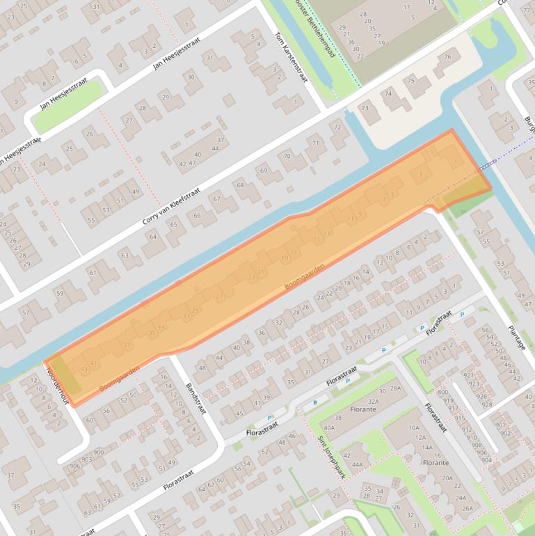Kaart van postcodegebied 1695BN.