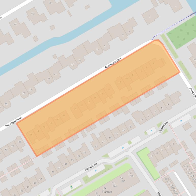 Kaart van postcodegebied 1695BP.