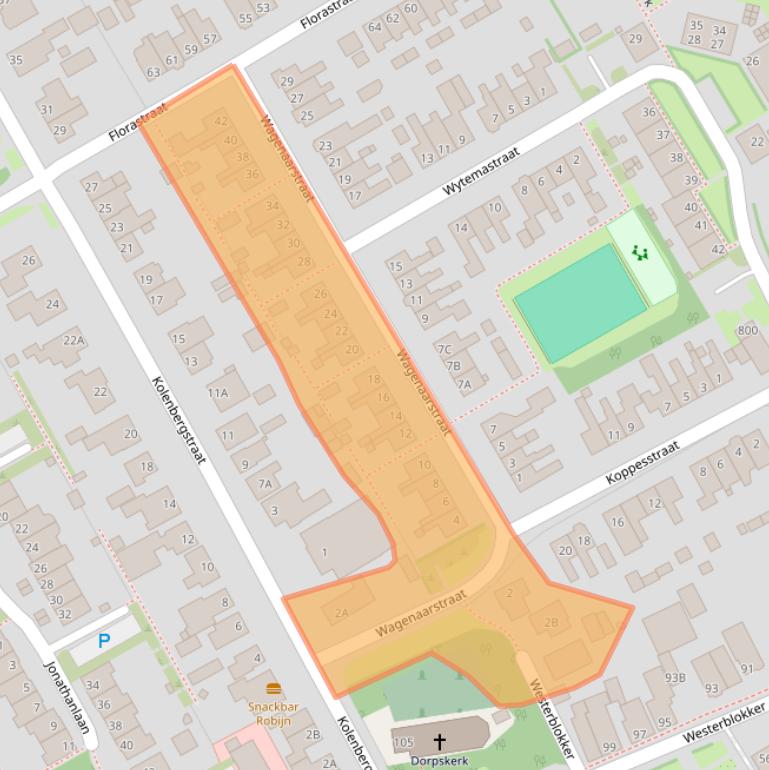 Kaart van postcodegebied 1695BV.