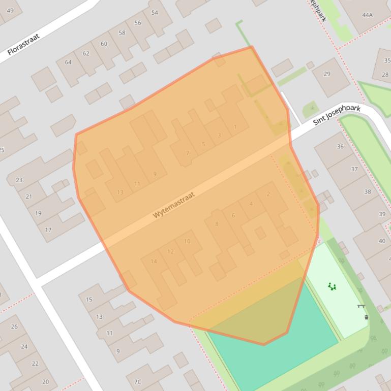 Kaart van postcodegebied 1695BW.