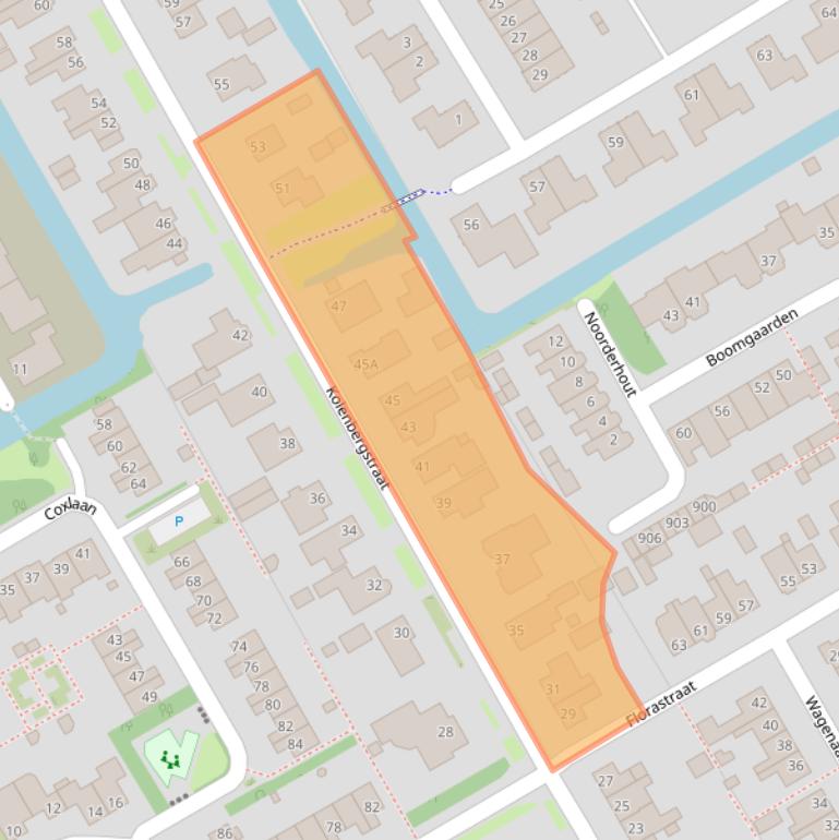 Kaart van postcodegebied 1695CB.