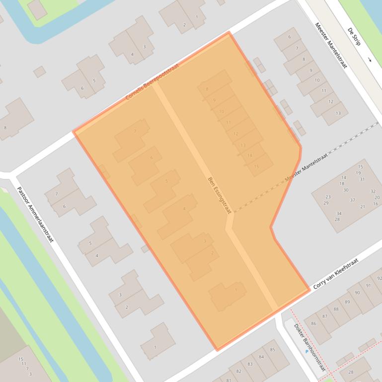 Kaart van postcodegebied 1695CV.