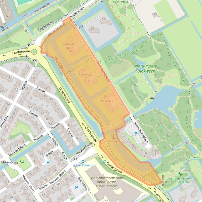 Kaart van postcodegebied 1695DA.