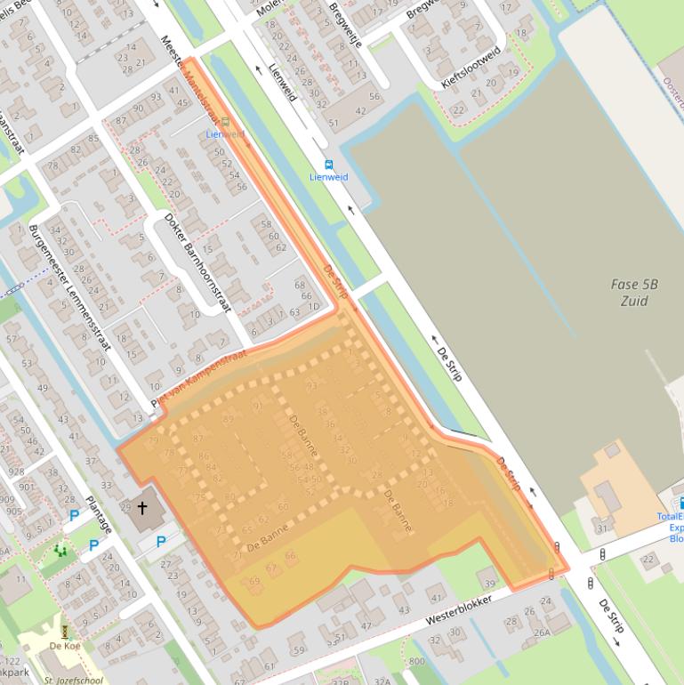 Kaart van postcodegebied 1695EZ.