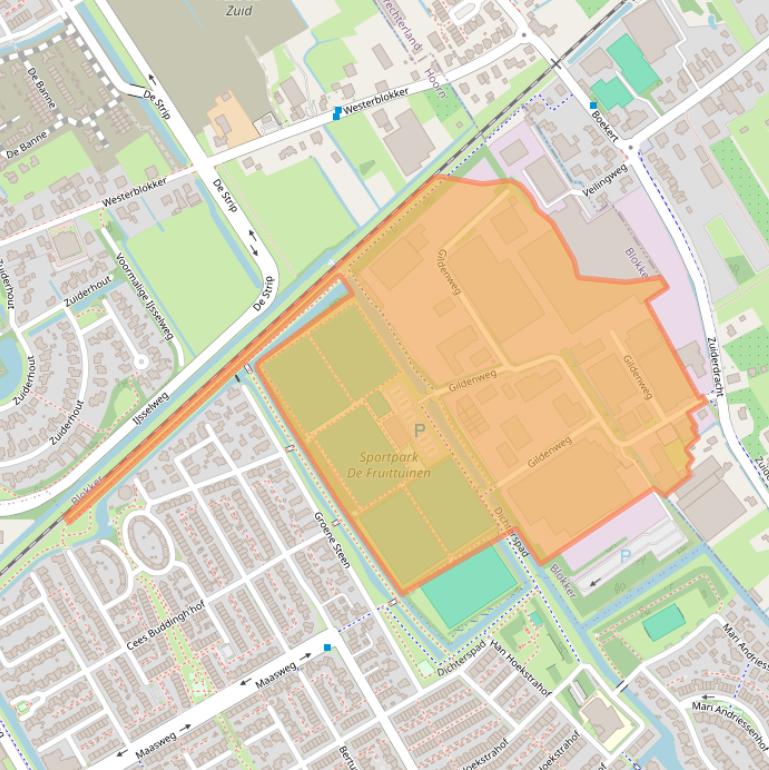 Kaart van postcodegebied 1695GD.