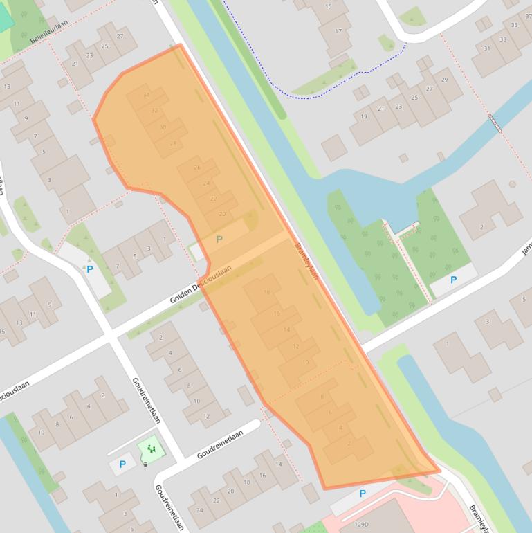 Kaart van postcodegebied 1695HE.