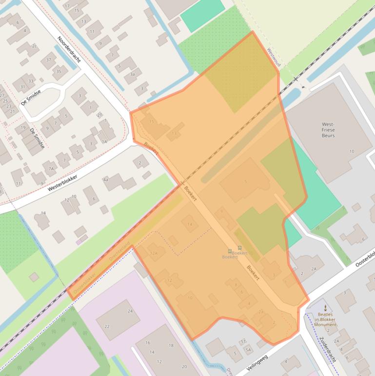 Kaart van postcodegebied 1696AH.