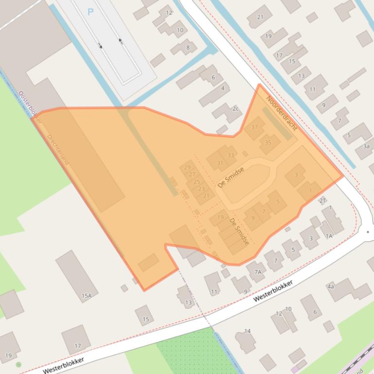 Kaart van postcodegebied 1696AN.