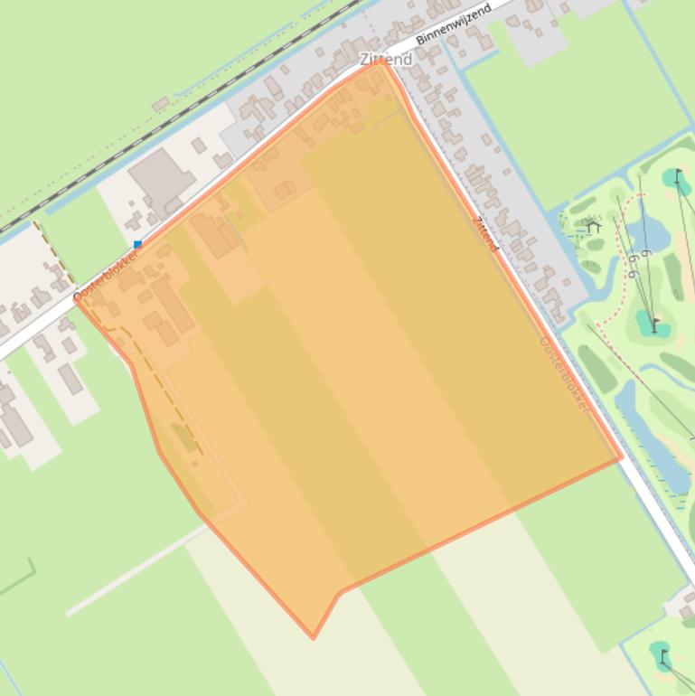 Kaart van postcodegebied 1696BE.