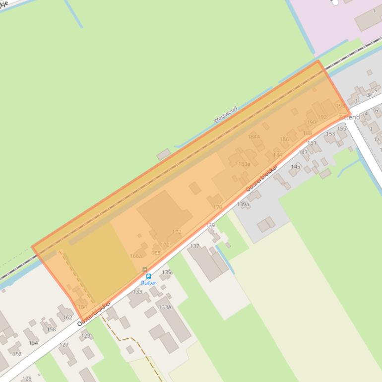 Kaart van postcodegebied 1696BM.