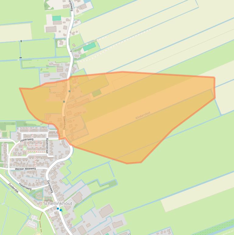 Kaart van postcodegebied 1697KD.