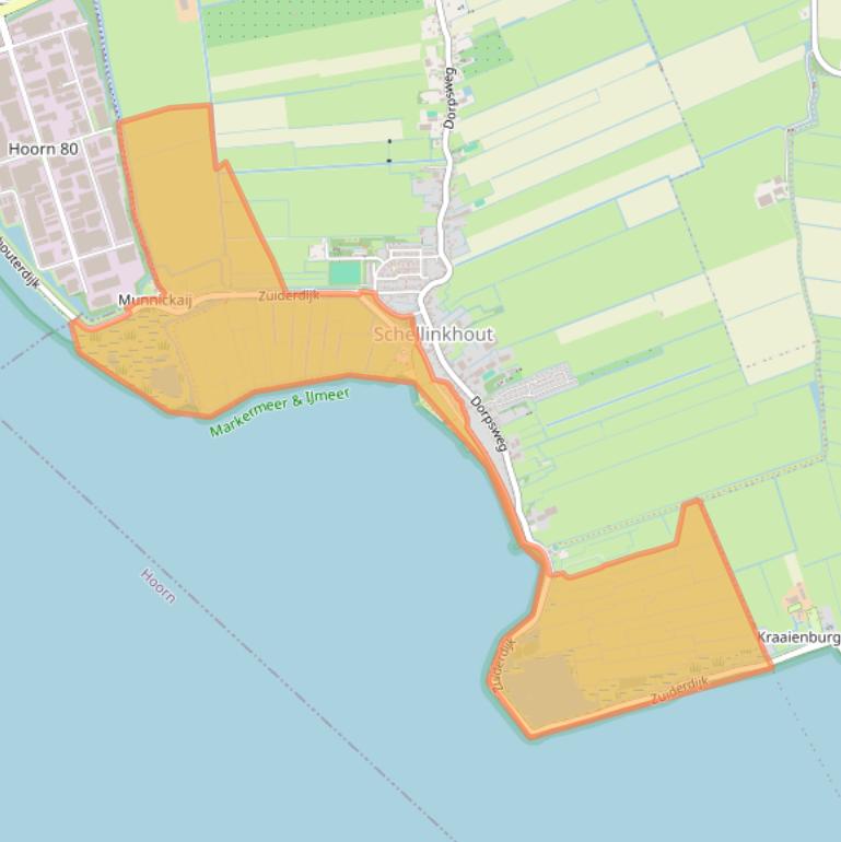 Kaart van postcodegebied 1697KL.