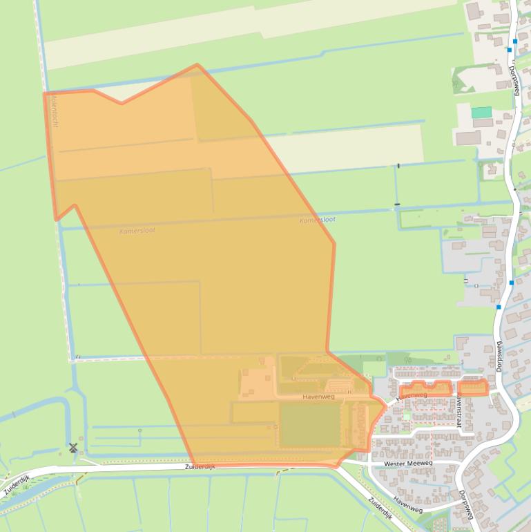 Kaart van postcodegebied 1697KS.