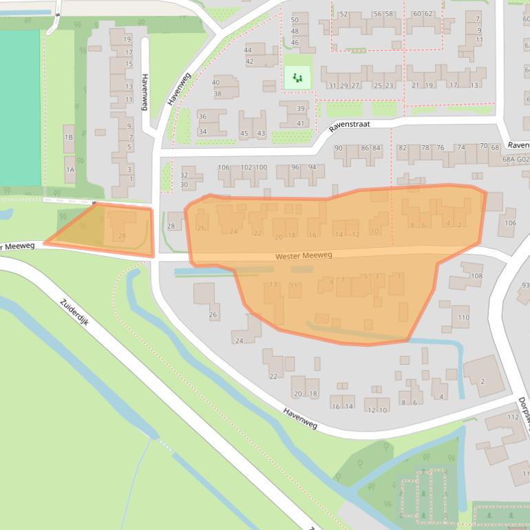 Kaart van postcodegebied 1697KW.