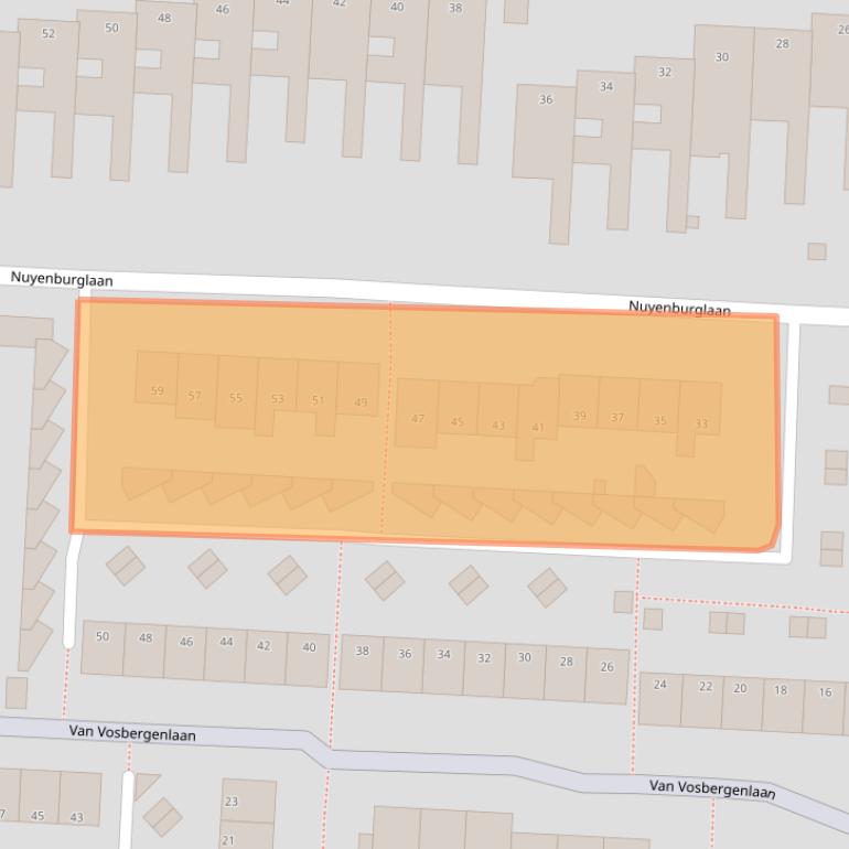 Kaart van postcodegebied 1701AK.