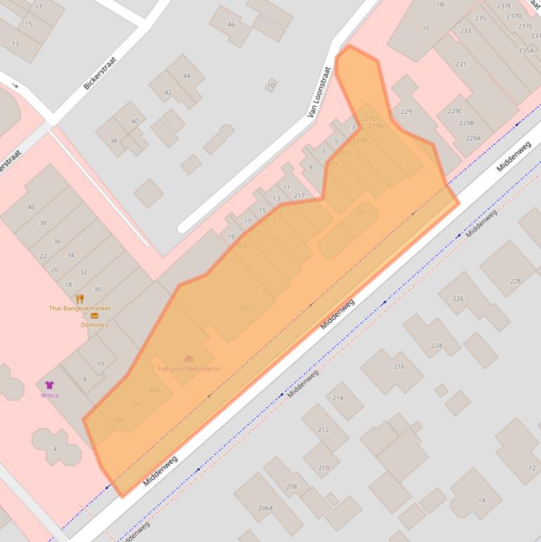 Kaart van postcodegebied 1701GB.